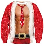 NebulaGlam Unisex Christmas Pullover 3D Printed Xmas Jumper Unisex Ugly Christmas Pullover Funny Long Sleeve Sweatshirt (L)
