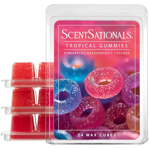 Scentsationals Tropical Gummies Scented Wax Melts 10oz (24 Cubes)