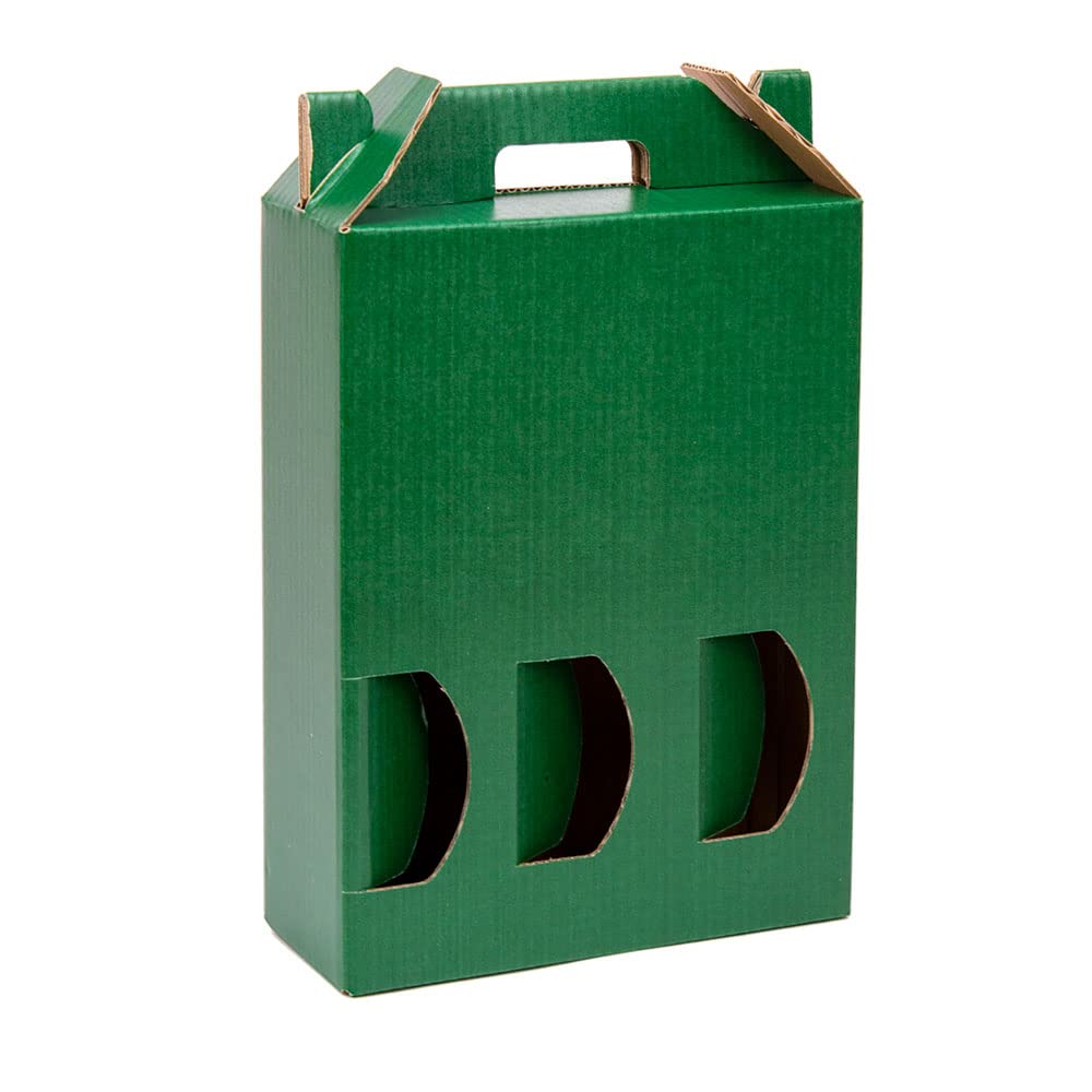 Boîte en carton pour 3 bouteilles de vin idéale pour vos dîners et cadeaux