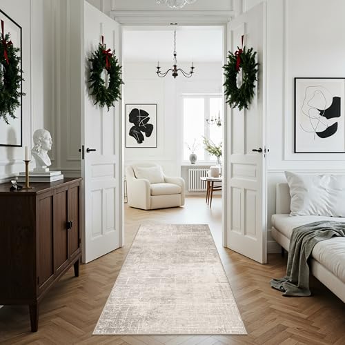 image for HY HAO YUN LAI Washable 3x5 Kitchen Area Rug: Non-Slip Abstract Water-