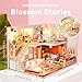 Flever Dollhouse Miniature DIY House Kit Creative Room with Furniture for Romantic Valentine's Gift (Blossom Stories)
