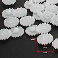 Vista 5 de Othmro 50 engranajes de plástico, 28 dientes, modelo 282A, engranaje de reducción de 0.07 pulgadas, diámetro del agujero, 0.59 pulgadas, diámetro
