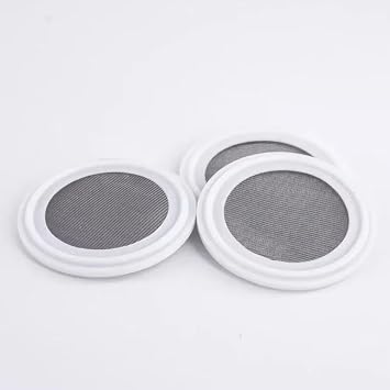 1.5"-4" Tri Clamp Filter Screen, 304Stainless PTFE Sanitary Gasket Seal Strip Homebrew Accessories 10-300 Mesh One Piece64mmOD-2 Inch TC,150 Mesh