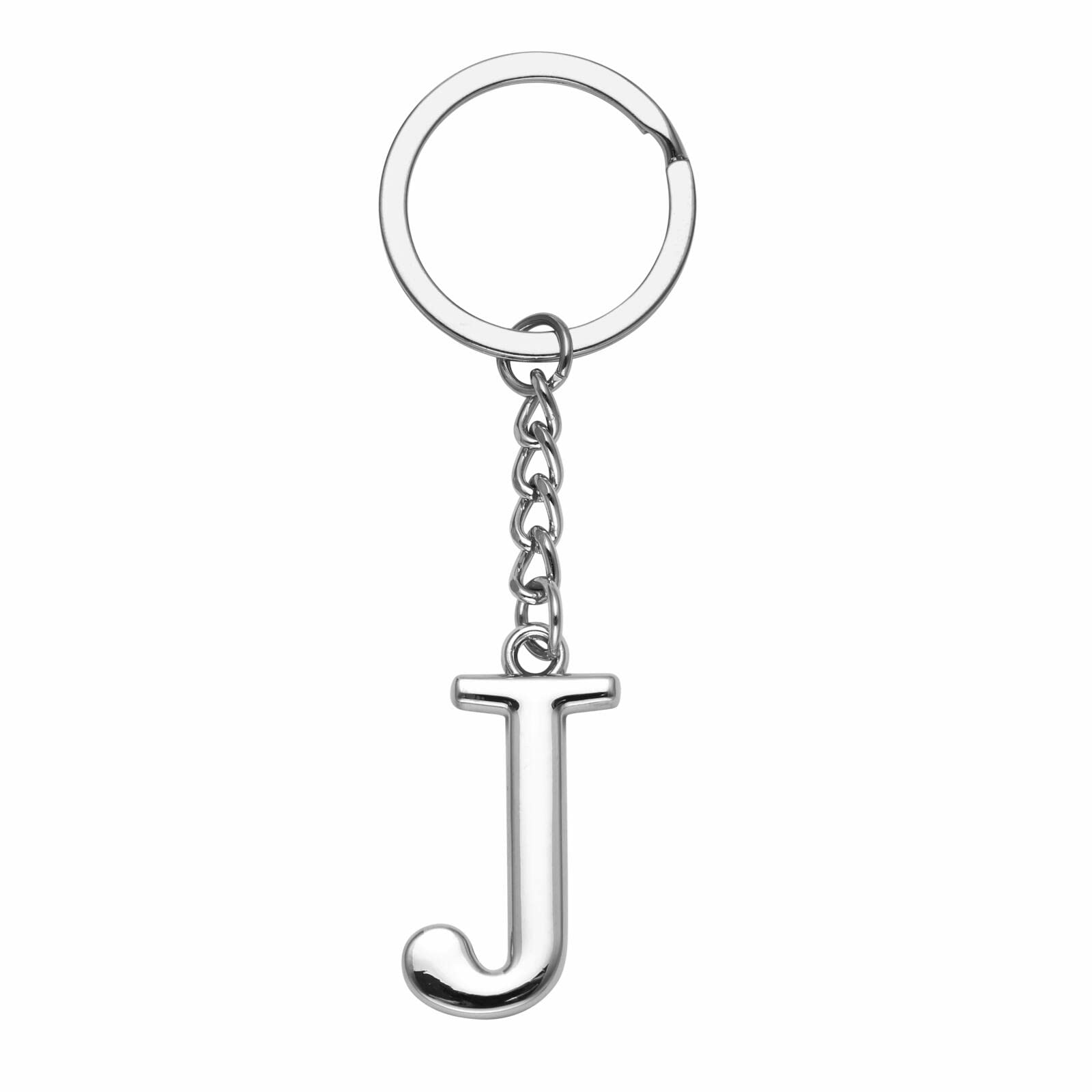 YuxhKeychain A-Z Single Letter Keyring DIY Key Ring Cool Little Gift