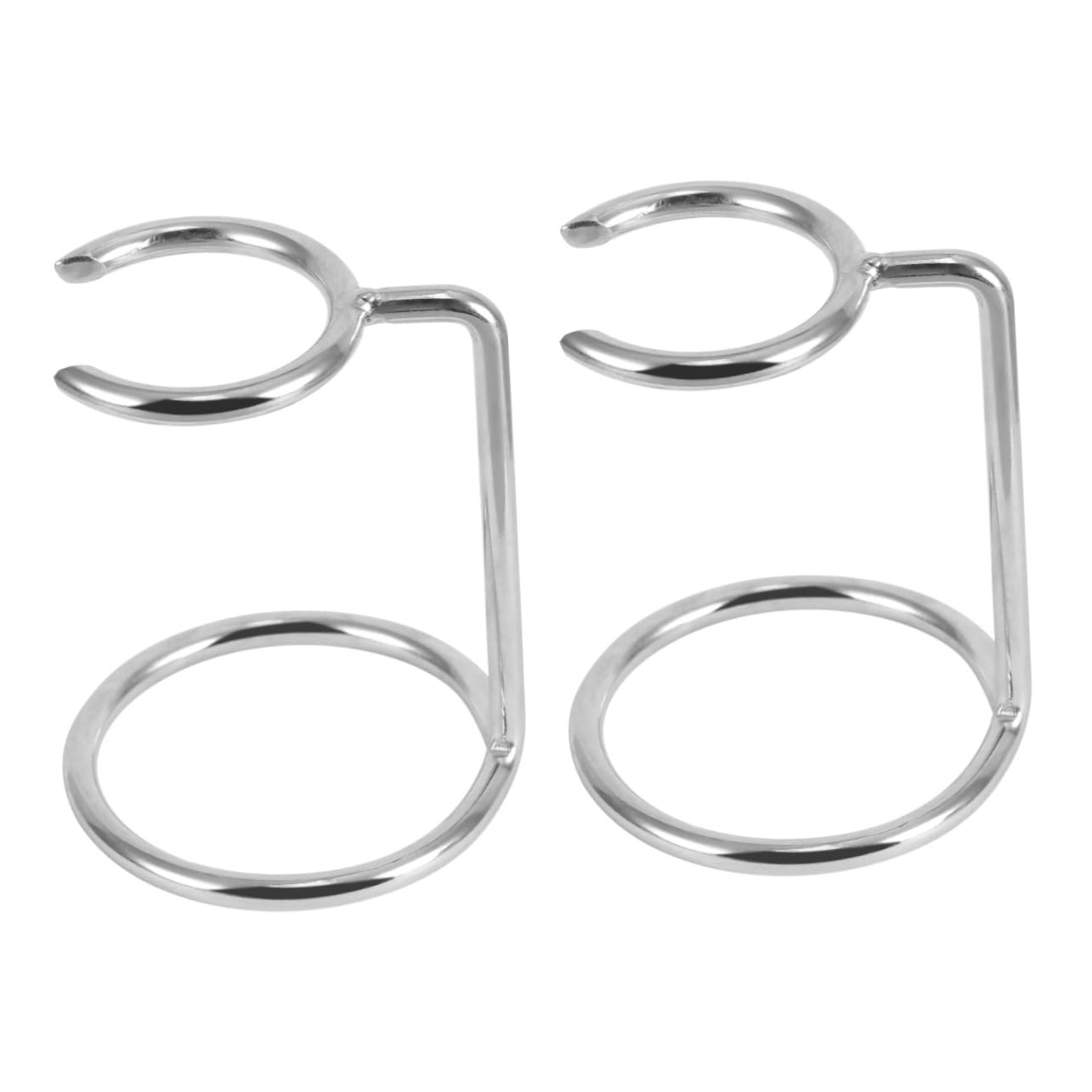 Didiseaon 2pcs Men's Shaving Brush Stand Razor Brush Organizer Stainless Steel Holder Shave Drip Stand