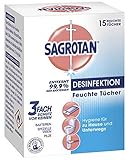 Sagrotan Desinfektionstücher, 15 Tücher