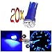 cciyu 20 Pack Blue T5 3-3014 SMD Wedge LED Light Bulbs 74 17 18 37 70 73 2721 Replacement fit for Instrumental Cluster Gauge Dashboard