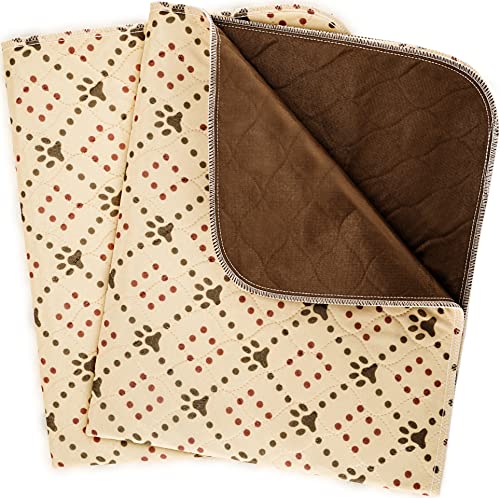 Washable Pee Pads for Dogs (2 Pack) - Large 36" x 30" Reusable Pee Pads for Puppy, Adult, Senior Pets - Whelping Pad XL Size for Training with Extra Absorbent Waterproof Layers - Machine Washable