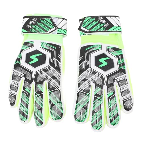 Alomejor de Portero de Fútbol de Colisión de Látex para Agarre Protector de Dedos con de Fútbol para Niños para Entrenamiento Diario o Partidos (5#)