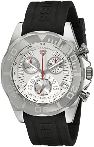 Swiss Legend Men's 18010-02 Tungsten Chronograph Silver Dial Watch