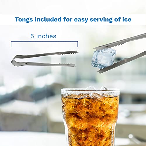 Bandeja para cubitos de hielo con tapa y pinzas, pack 4 miniatura 6