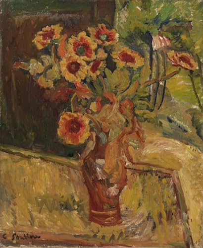 Pintura mural sobre lienzo de flores vintage de Chaim Soutine para decorar salones