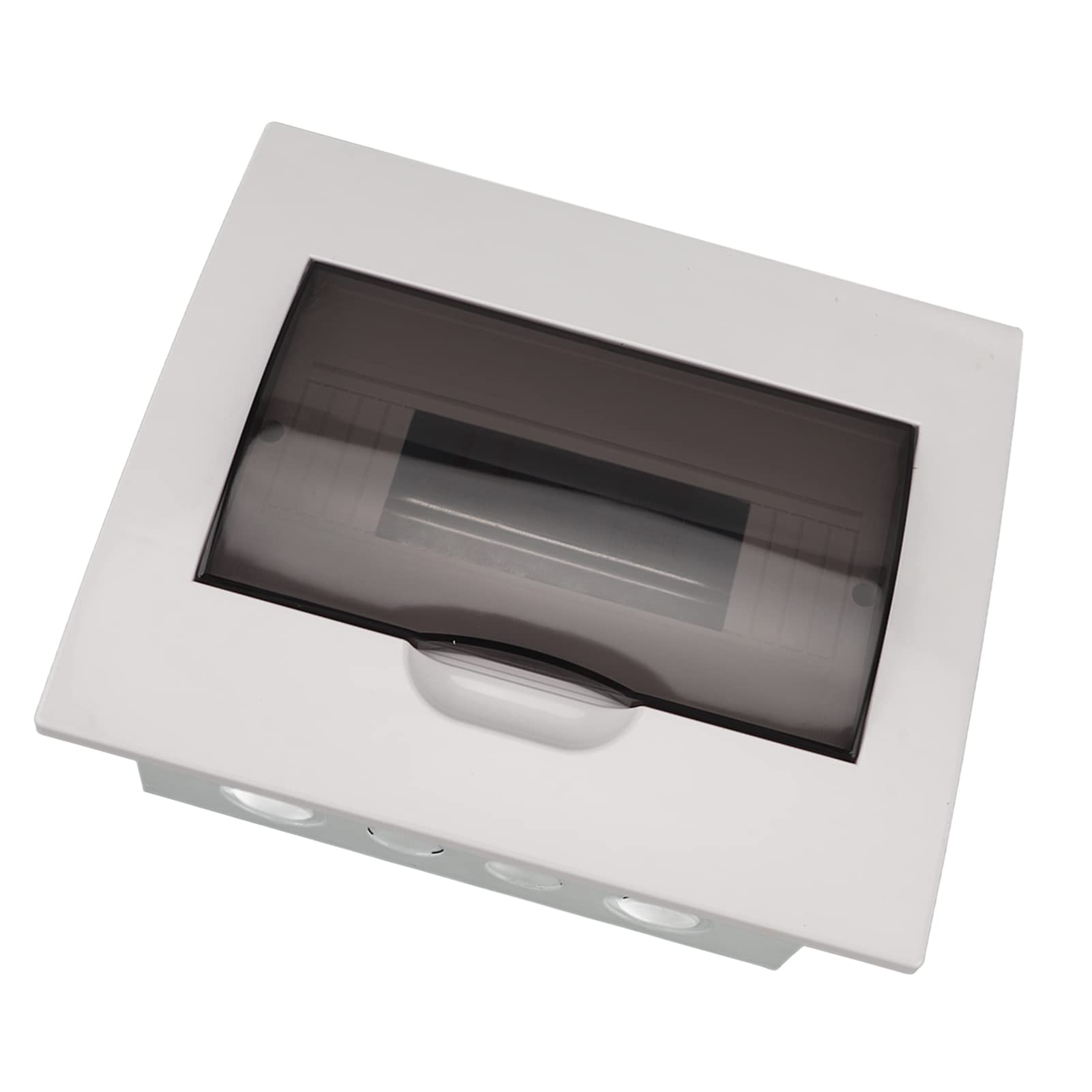 Caja de Distribución de 10 Vías Oculta con Cubierta Clara Riel DIN para la Protección del Interruptor Circuito, Diseño Fácil Hacer, Ideal para Hoteles y Centros Comerciales, Material Acero