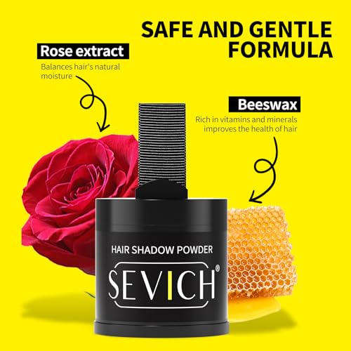 Sevich Hairline Powder 10g Large Capacity,Instantly Conceals Hair Loss,Root Touch up Powder,Hair Shadow Toppers for Women & Men Thinning Gray Hair,48H Makeup Lasting,1 Box = 2.5 Boxes,Medium Brown - Image 4