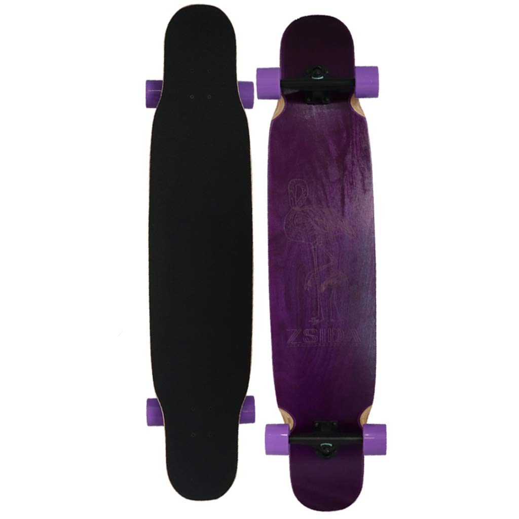 Skateboard Longboards Skateboards 46 Inches Complete Drop Down Through Deck Cruiser Pr Speed for Kids Boys Youths Beginners
