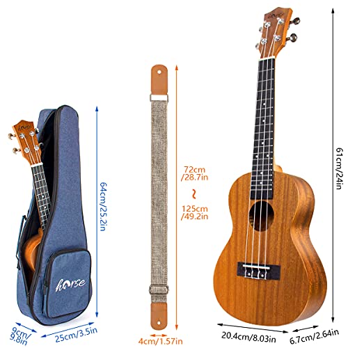 Ukulélé Concert,Horse Ukulele Debutant pour Adultes avec 23 Pouces Housse Confortable Sangle Ukulélé Cordes Accordeur… - Les Beatles, Paul McCartney, John Lennon, RIngo Starr, George Harrison Ukulélé Concert,Horse Ukulele Debutant pour Adultes avec 23 Pouces Housse Confortable Sangle Ukulélé Cordes Accordeur… – Image 5
