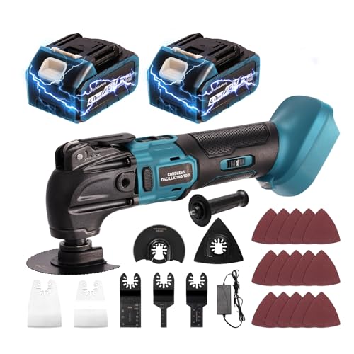 Cordless Oscillating Multi-Tool with 2 Batteries