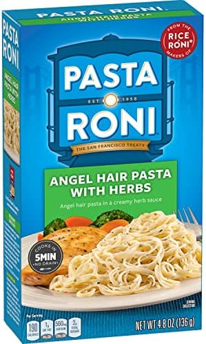 Amazon.com : Pasta Roni, Angel Hair Pasta with Herbs, 4.8 Oz ...