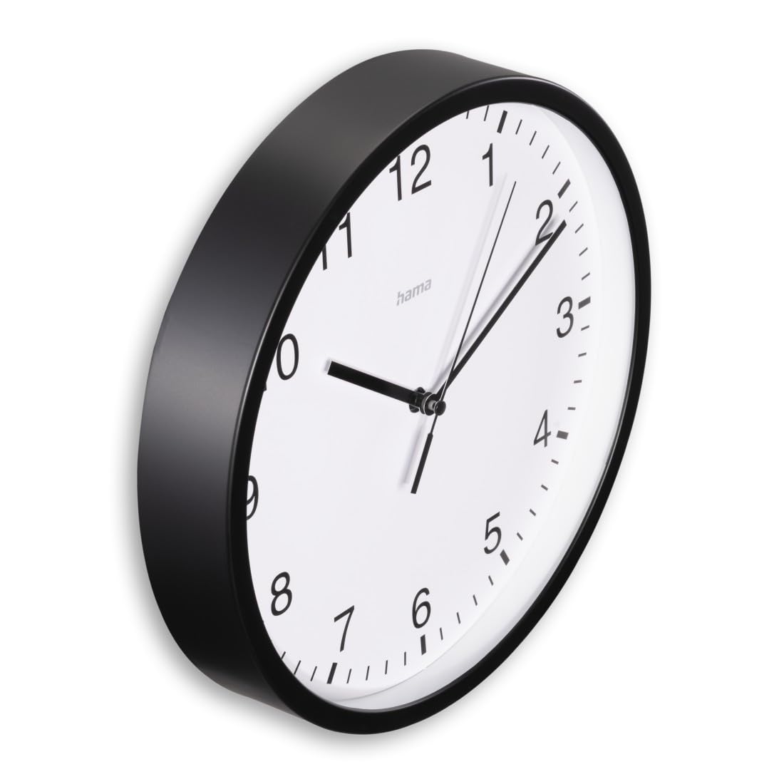 Hama Horloge Murale pour Enfant (Pendule Murale sans tic-tac, Horloge à Quartz silencieuse, 25 cm, Horloge analogique, Aiguilles des Heures, Minutes et Secondes, Motif Lapin, Pile Incluse) Gris
