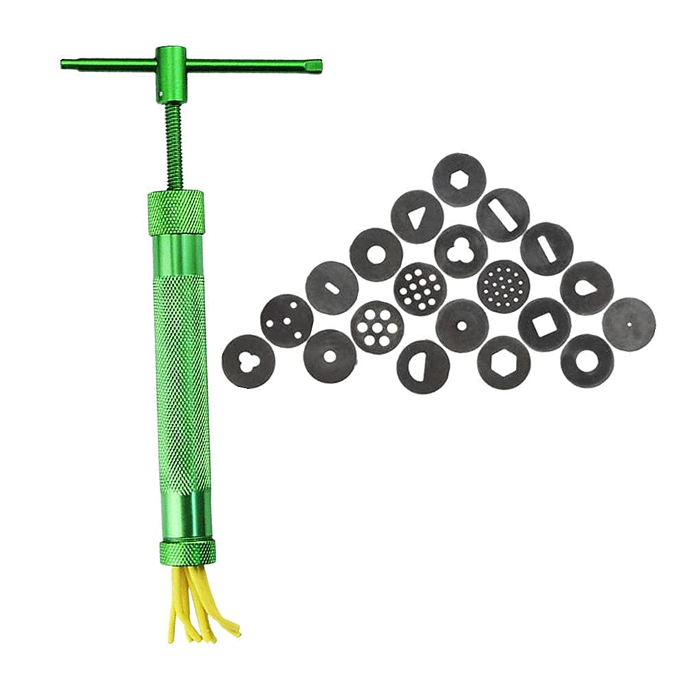 Baker's Cutlery™ 20 Discs Pottery Clay Extruder Professional Tools for Clay Pottery Sculpture Polymer Modeling Ceramic Craft or Fondant Cake-picture-24