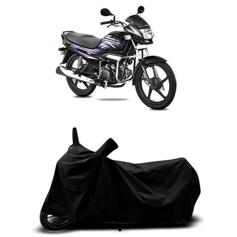 Image of DUFFEL-All Two Wheeler Bike /Scooty Body Cover Used for Hero Super Splendor Heat Protectio /Water Resistance /UV-Rays /Birds Dropping /Scratchproof /Dust Proof /Waterproof All Variants [Black]