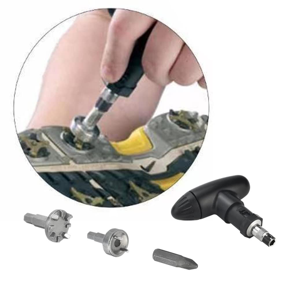 Llave para Zapatos de Golf Acero Inoxidable Herramienta Quitar Tacos Accesorio