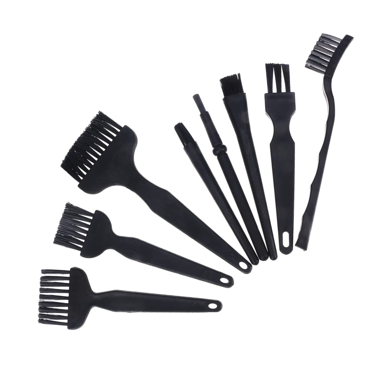 IWOWHERO 8Pcs Static Cleaning Brush Set for Electronics Mobile Phone and Computer Maintenance Lightweight Durable Multi Purpose Brushes for and Detailing Circuit Boards