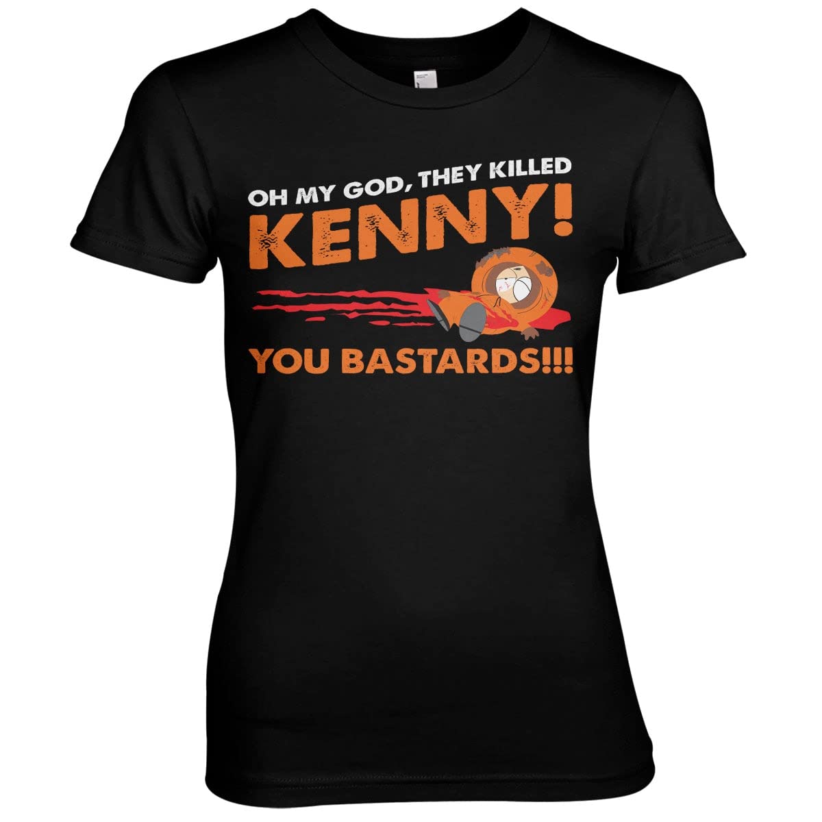 South Park Women's Black Officially Licensed They Killed Kenny! T-Shirt (Black), S