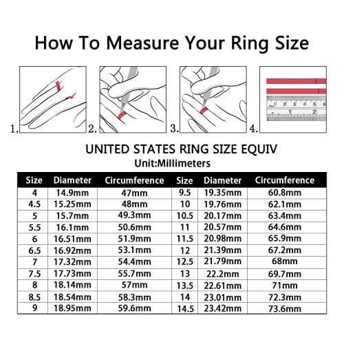 Luolife 1Mm Sterling Silver Knuckle Rings Cute Purple Diamond Stacking Ring Chirstmas Thanksgiving Valentine'S Day Gifts Jewelry For Friend Women Size 8 thumb #6