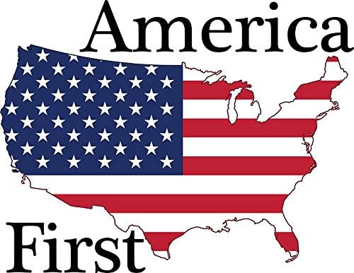 Amazon.com: MAGNET America First Classic Magnet Decal Fridge Metal ...