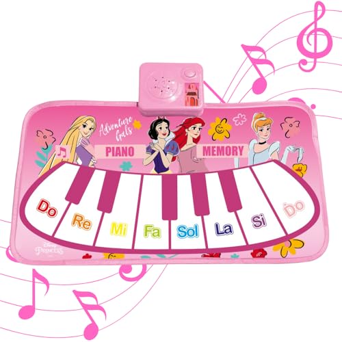 Image of Estilo Floor Piano Mat for Kids & Toddlers | Baby Playing Mat with Music 11 Keys | Musical Toy Gift for Boys & Girls Age for 1-6 | Engaging Keyboard for Toddlers (Princess)