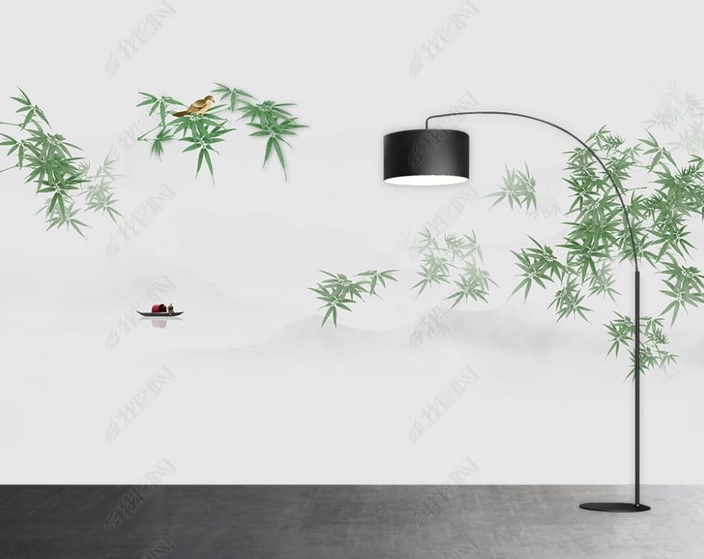 Papier peint intissé bambou géant décoration murale haut de gamme