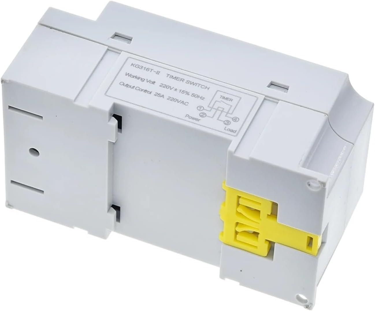 BIRAN Electronic Timer AC220V 25A, Din Rail Digital Programmable Electronic Timer Switch Electric Equipment Control On/Off