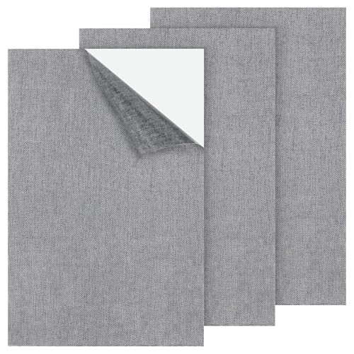 AHQiZFX 3Pcs Grey Canvas Repair Patch 8×12 Inch Canvas Repair Tape Waterproof Self-Adhesive Fabric Repair Patch for Tents Boat Cover Pop Up Canopy Patio Bags Cover