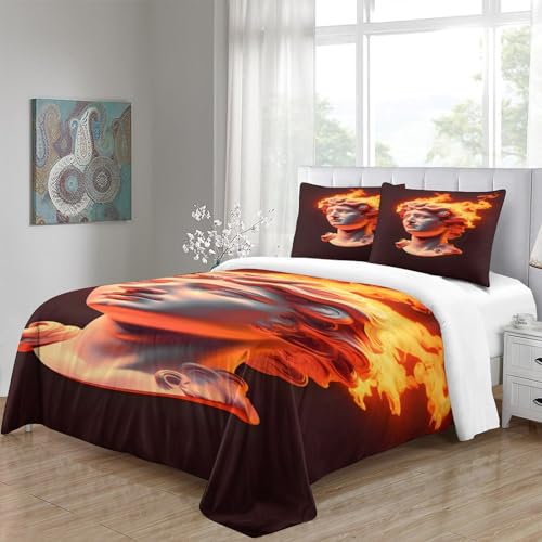 Housse de couette fermeture éclair David 3D pour un lit double impeccable - 5