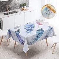 Chickw1 Nappe Rectangulaire Anti Tache Imperméable Lavable Facile D'entretie, Nappe Imprimée Renard Animaux De Forêt, Nappe En Polyester, Pour Jardins