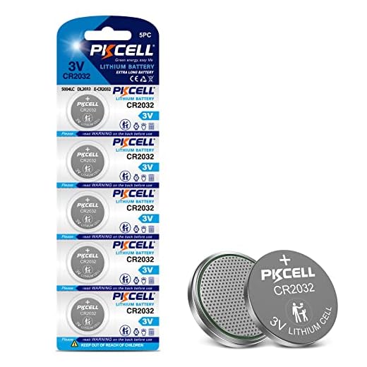 PKCELL CR2032 CR2032 Batteries ECR2032 DL2032 3V Lithium Batteries (5pc/1card)