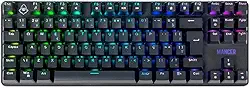 Teclado Mecânico Mancer Ghoul MK3 | RGB | ABNT2 | Switch Huano Vermelho | Preto | MCR-GHM3-RGB01RD