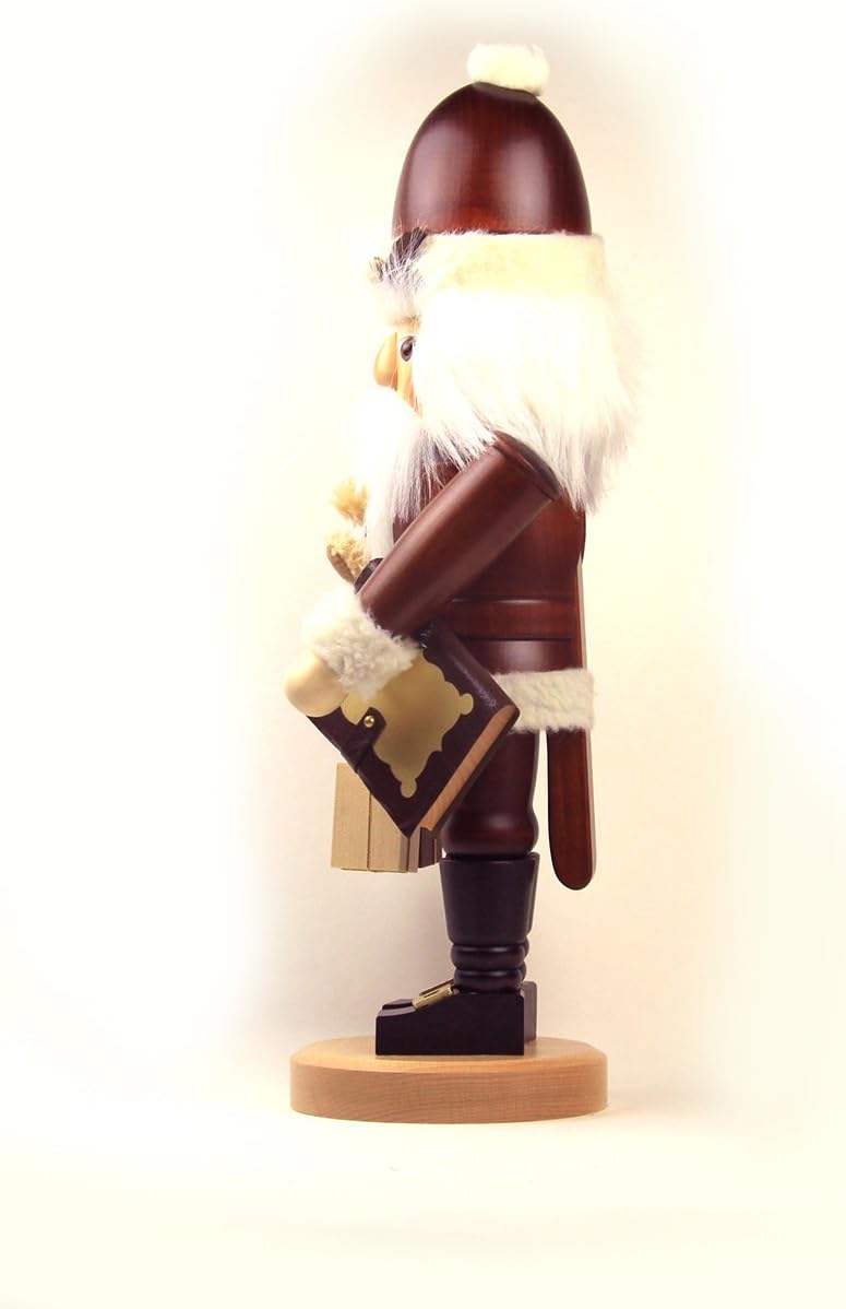 German Christmas Nutcracker Santa Claus Teddy natural colors - 44,0 cm / 17 inch - Christian Ulbricht