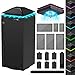 Lüfter für Xbox Series X mit Staubschutz, RGB-farbiges LED-Lichtventilator-Kühlersystem mit geringem Geräusch, einstellbare Geschwindigkeit, extra 2 USB-Anschlüsse für Xbox Series X Zubehör Kühlung