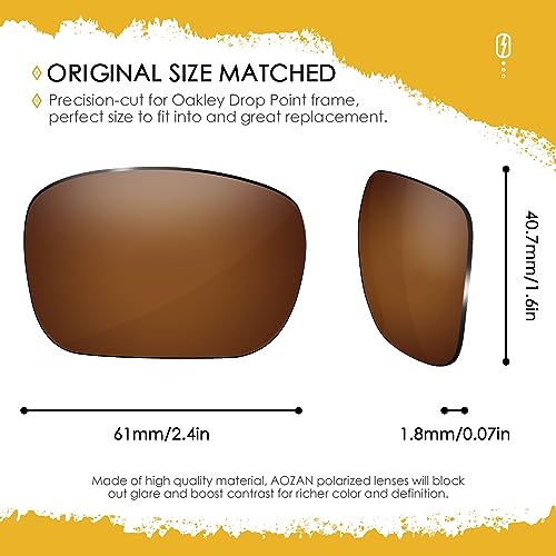 Image of ANSI Z87.1 Replacement Lenses For Oakley Drop Point OO9367 Sunglasses
