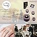 TOPGRILLZ 1.0 Ct Moissanite Engagement Ring 925 Sterling Silver Plated Solitaire Ring CZ Decorate VVS1 Clarity Round Cut Wedding Ring Gift for Women with GRA Certificate-S-6