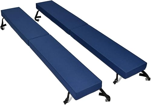 North American Mattress Cojín de asiento de banco de picnic para exteriores de 6 pies, juego de 2 piezas 72 pulgadas (6 pies) x 10 x 3 pulgadas azul