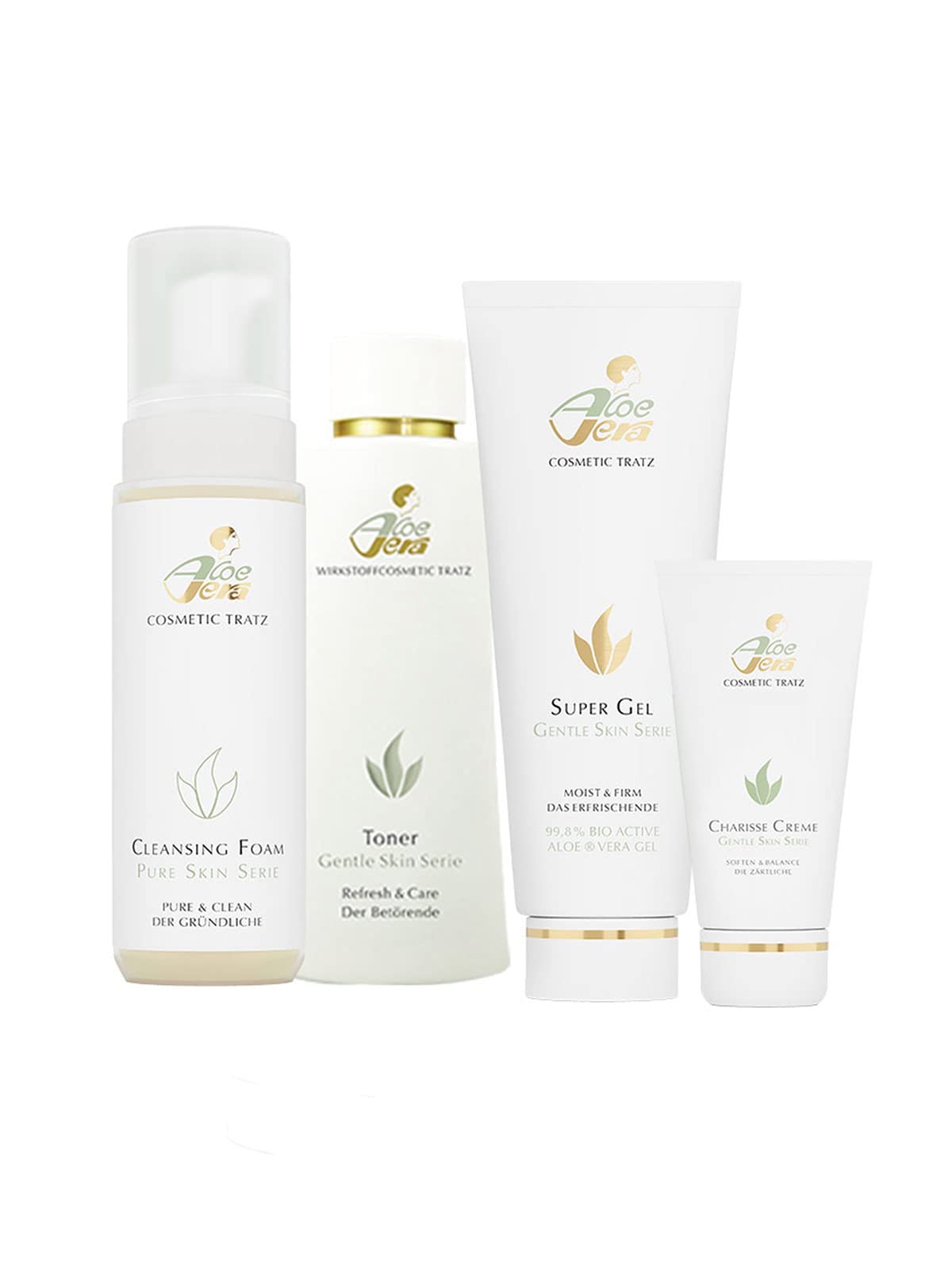 Aloe Vera Cosmetic Tratz Pflegeset Normale- & Mischhaut, 450ml