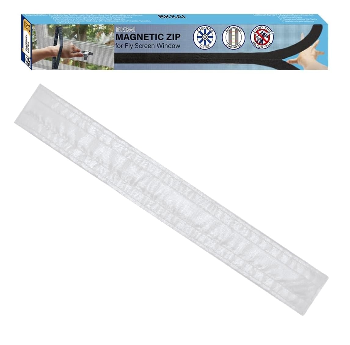 Magnetic Opening, Net Not Included, Window Screen Accessory, Easy to Open & Close Window