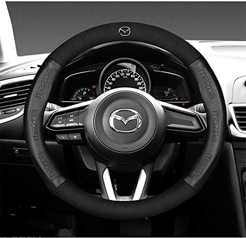 未使用品 Lyq Ong マツダ Mazda ハンドルカバー スエード 牛革製 車内装 Mサイズ Cx 3 Cx 4 ブラック 38 アテンザ 内装品パーツ 並行輸入品 デミオ Cx 5 カバー アクセラ Cx 8