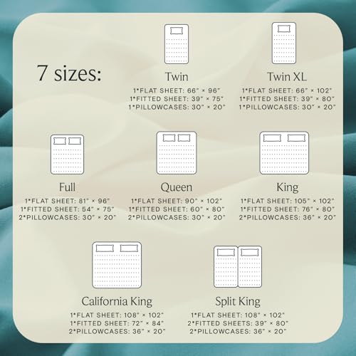 Image of LuxClub 5 PC Split King Sheet Set, Breathable Luxury Bed Sheets, Deep Pockets 18 inch Eco Friendly Wrinkle Free Cooling Sheets Machine Washable Hotel Bedding Silky Soft - Teal Split King