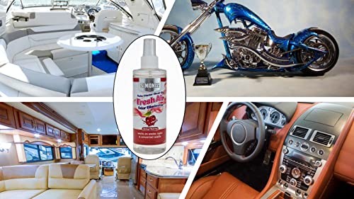 Simoniz - Fresh Air Auto Odor Eliminator 8 Ounce - On-The-Go Car Odor Eliminator Pump Spray - Eliminates Bad Scents & Odors - Home, Pets, Bathroom, Kitchen, Living Room, Car (Juicy Cherry) #TOP3