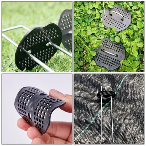 Juntas para grapas de jardín que evitan que el viento levante el césped artificial 6