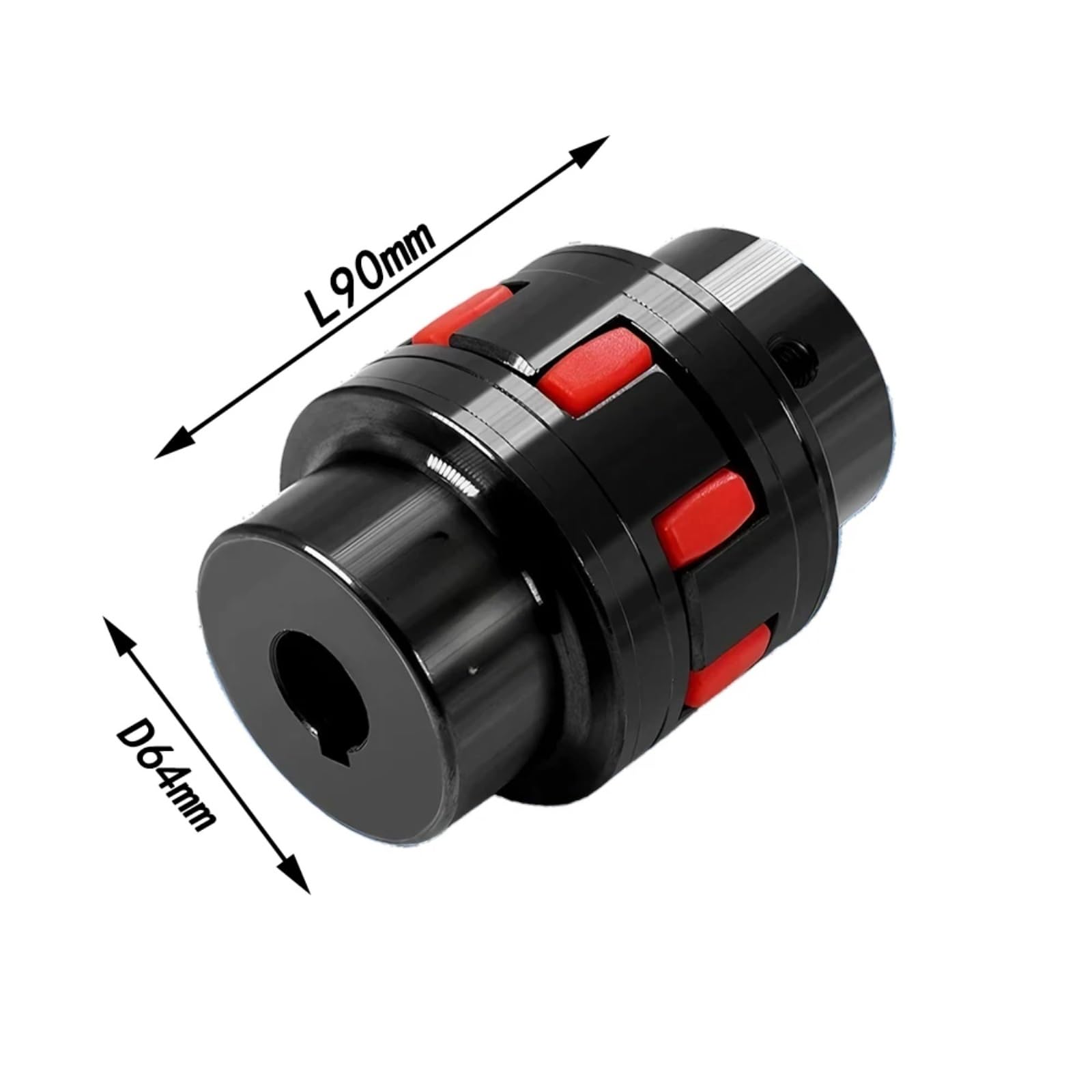 Giunto Elastico Flessibile, 1PC XL3 D64L90 12/14/20/24/26/28/30/38mm GR28 Motore CNC Vite a ricircolo di Sfere Jaw Spider Prugna Albero in Acciaio Accoppiatore Flessibile(12x22)